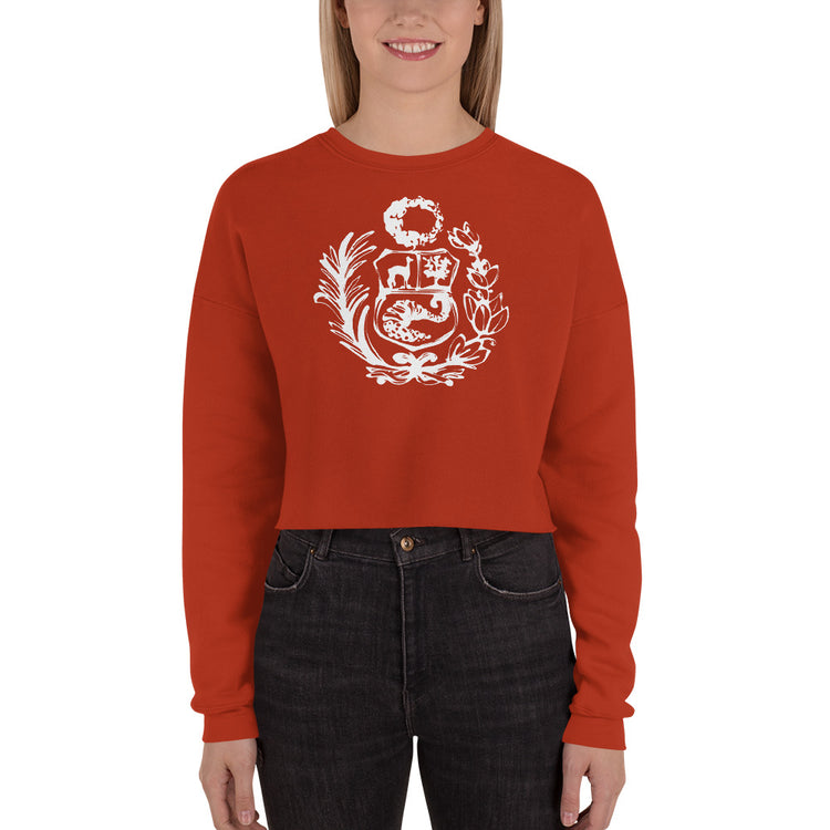 Peruvian Crop Sweatshirt - Escudo del Peru