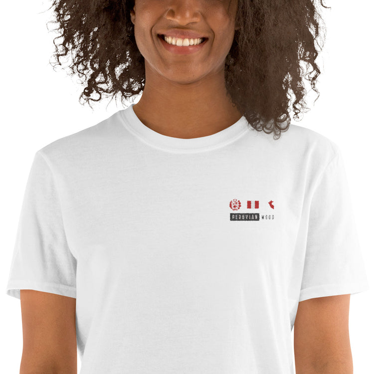 Peruvian Embroidered T-Shirt | Peruvian national symbols