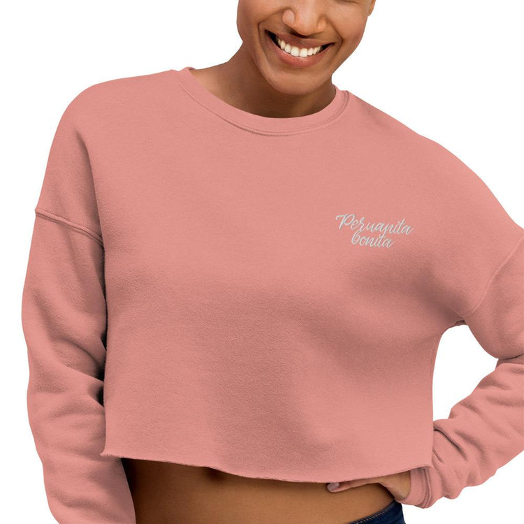 Peru Crop Sweatshirt - Peruanita Bonita embroidered
