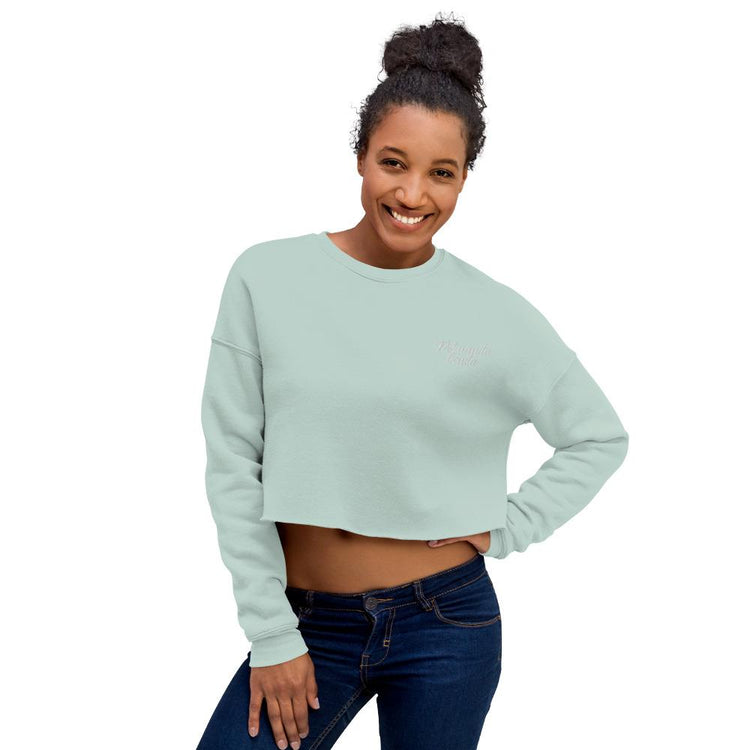 Peruvian Crop Sweatshirt - Peruanita Bonita embroidered