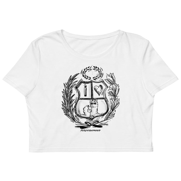 Peru - I love you | Organic Crop Top