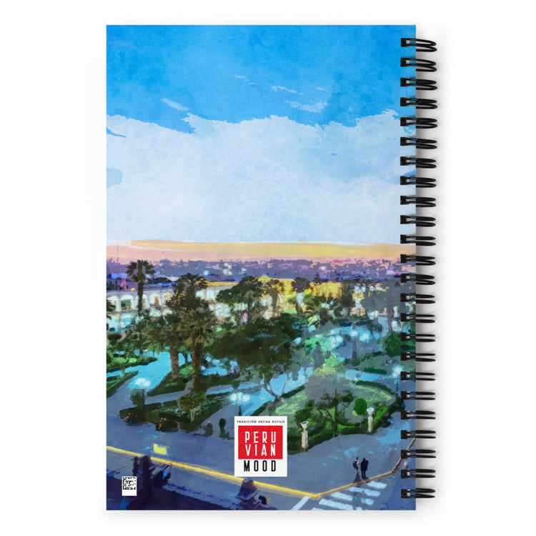 Plaza de Armas Arequipa Spiral notebook