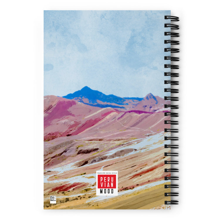 Montaña de los 7 colores Spiral notebook