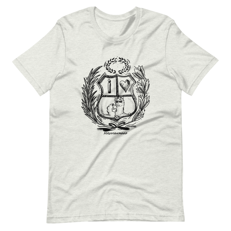 Peru T-Shirt - I Love You Escudo Peruano | Unisex