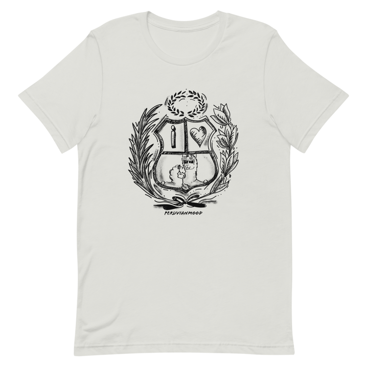 Peru T-Shirt - I Love You Escudo Peruano | Unisex