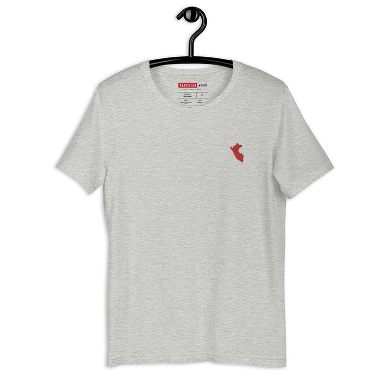 T-shirt Peru Map Embroidered - Unisex