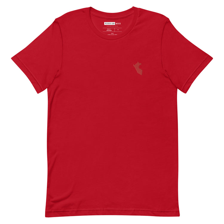 T-shirt Peru Map Embroidered - Unisex