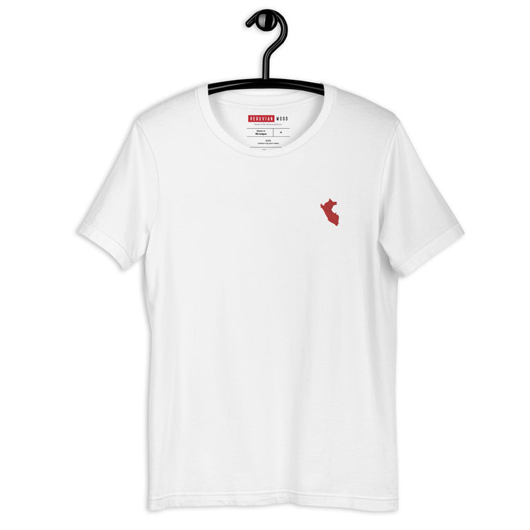T-shirt Peru Map Embroidered - Unisex