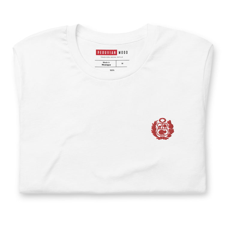T-shirt Peruvian Coat of Arms Embroidered - Unisex