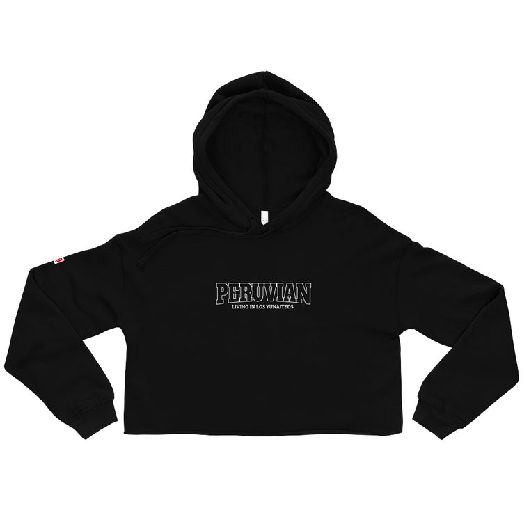 Crop Hoodie Peruvian Living in Los Yunaites | Woman