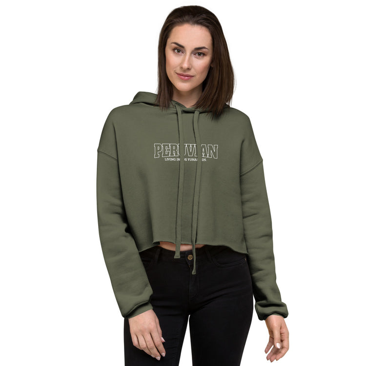 Crop Hoodie Peruvian Living in Los Yunaites | Woman