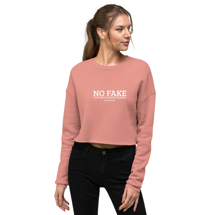Peru Crop Sweatshirt - No Fake toditito es purita calidad