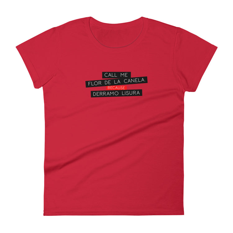 T-shirt Peru - Call me Flor de la Canela Red | Halloween