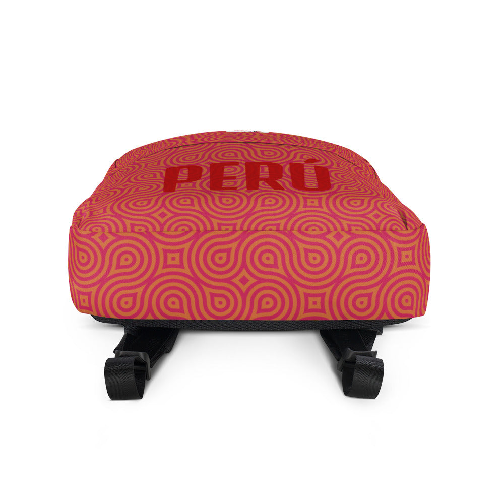 Peru Inka Pattern red Backpack | PeruvianMood