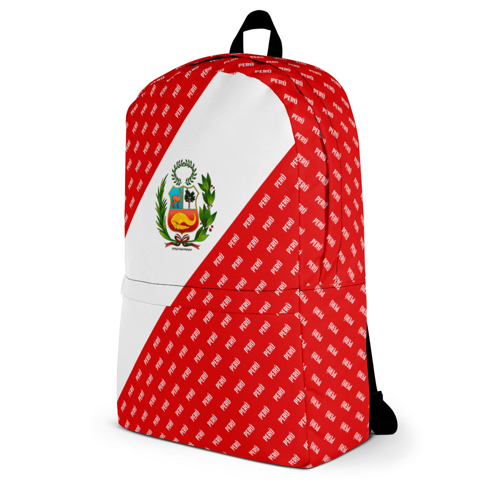 Mochila Perú Franja Roja Backpack