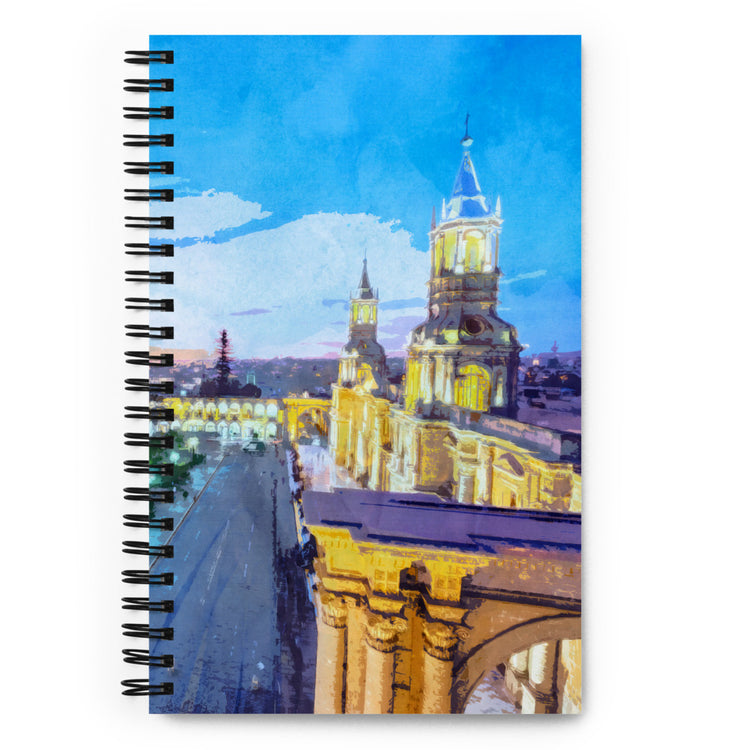 Plaza de Armas Arequipa Spiral notebook