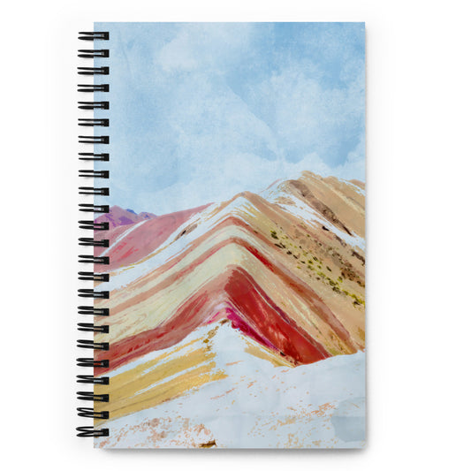 Montaña de los 7 colores Spiral notebook