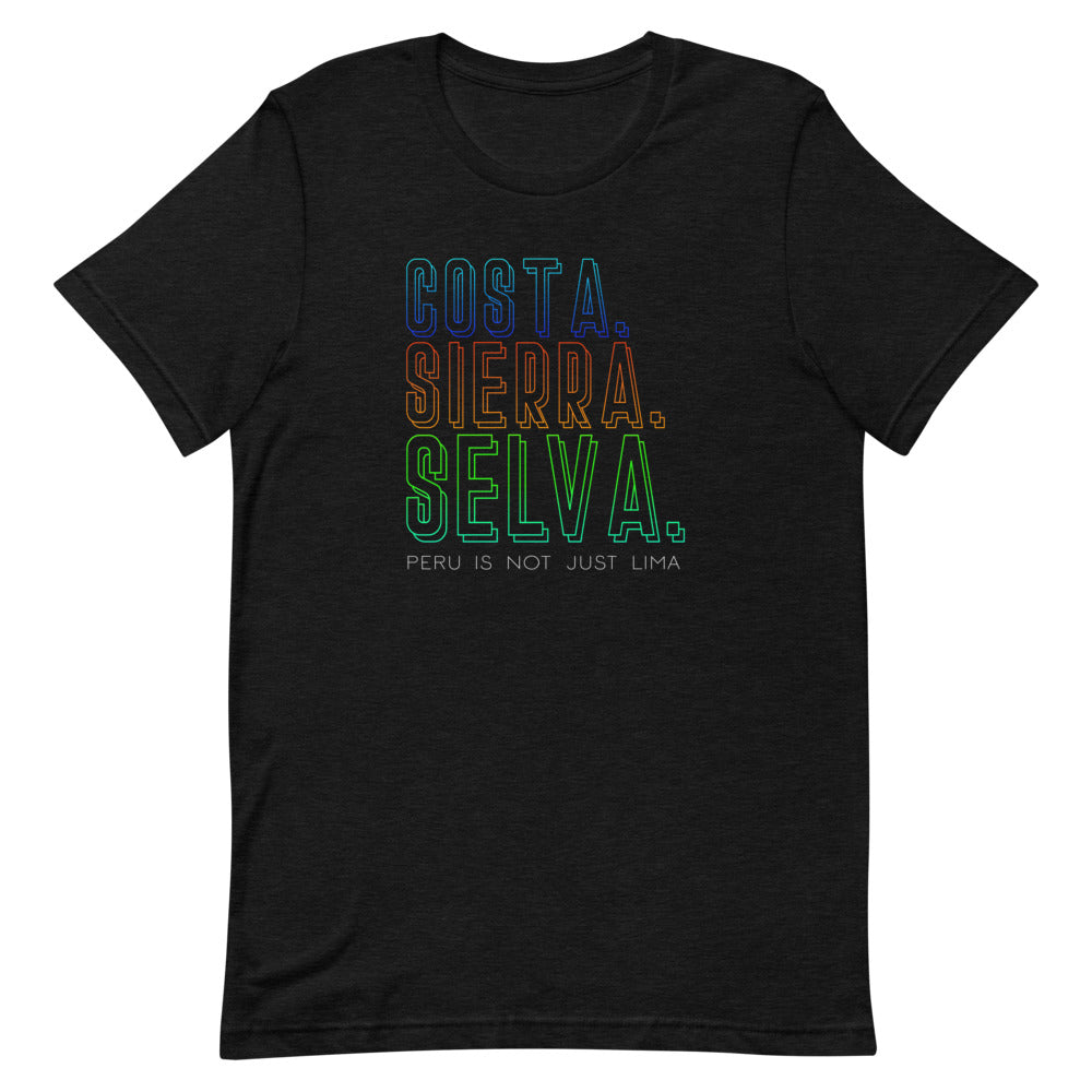 Peru T shirt - Costa.Sierra.Selva | Unisex