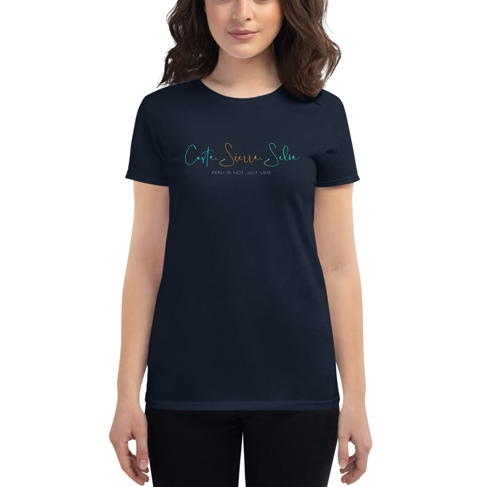 Peru t-shirt - Costa. Sierra. Selva | Women's short sleeve